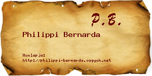 Philippi Bernarda névjegykártya